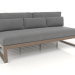 3d model Modular sofa, section 4, high back (Bronze) - preview