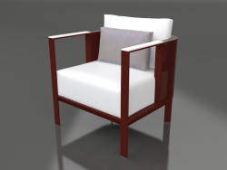 Fauteuil club (Rouge vin)