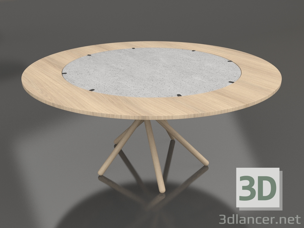 Modelo 3d Mesa de jantar Hector 120 (Extra Folhas Light 120 - 170) - preview