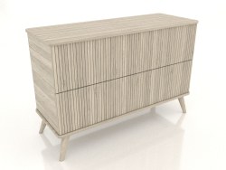 Chest of drawers 3 1200x400x800 mm (lightened oak)