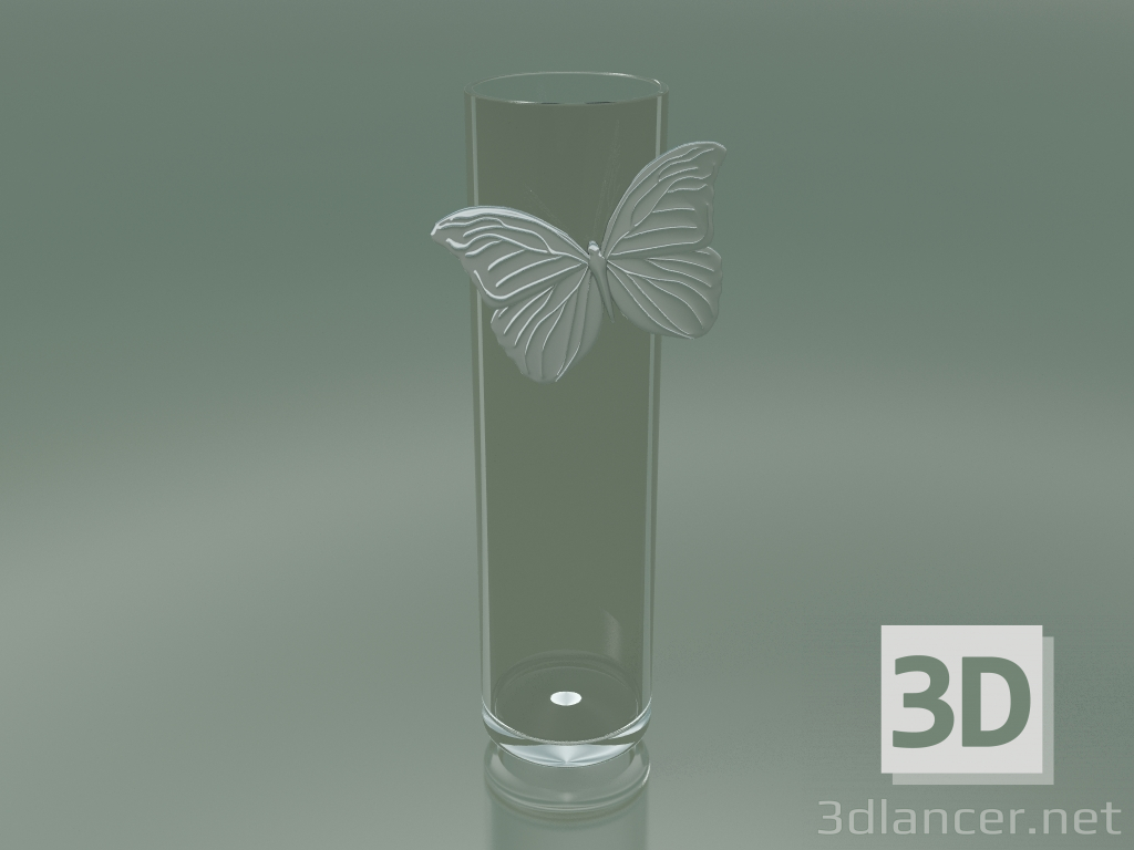 Modelo 3d Borboleta de ilusão de vaso (H 56cm, D 15cm) - preview