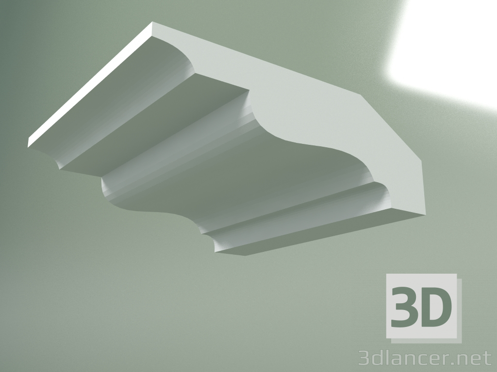 Modelo 3d Cornija de gesso (plinto de teto) KT133 - preview