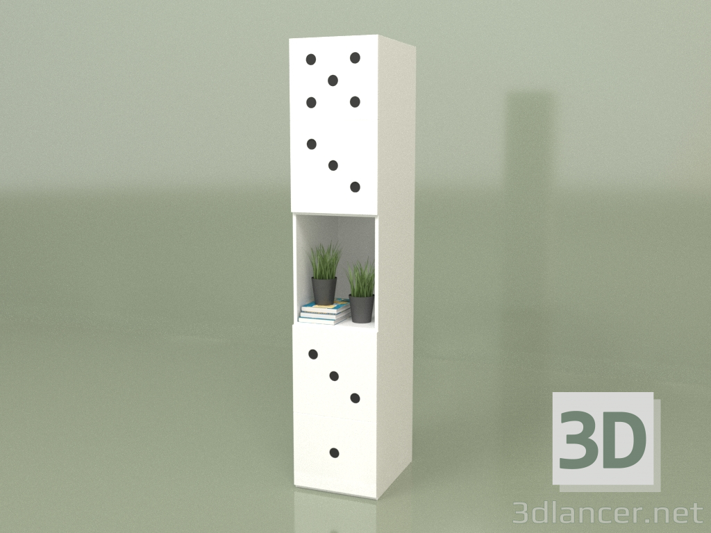 3D modeli Kitaplık büyük Domino - önizleme