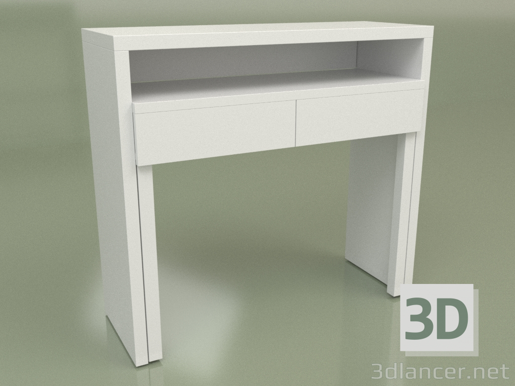 modèle 3D Coiffeuse console Mn 540 (Blanc) - preview