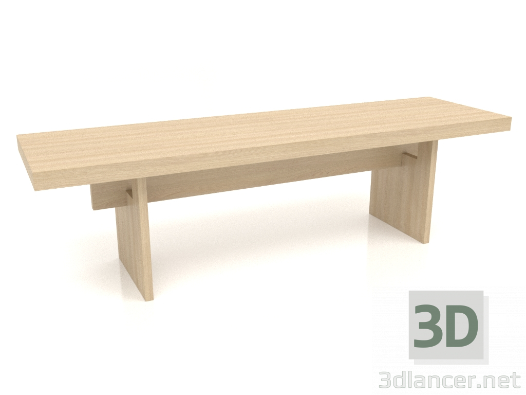 modello 3D Panca VK 13 (1600x450x450, legno bianco) - anteprima