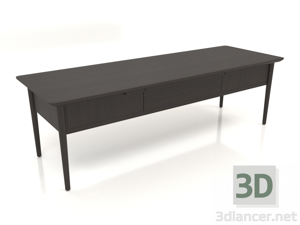 3d model Mesa de centro JT 012 (1660x565x500, madera marrón oscuro) - vista previa