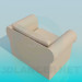 3d model Soft armchair - preview