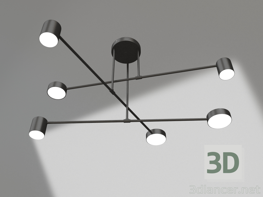 Modelo 3d Candelabro Mekli preto (07649-6A,19) - preview