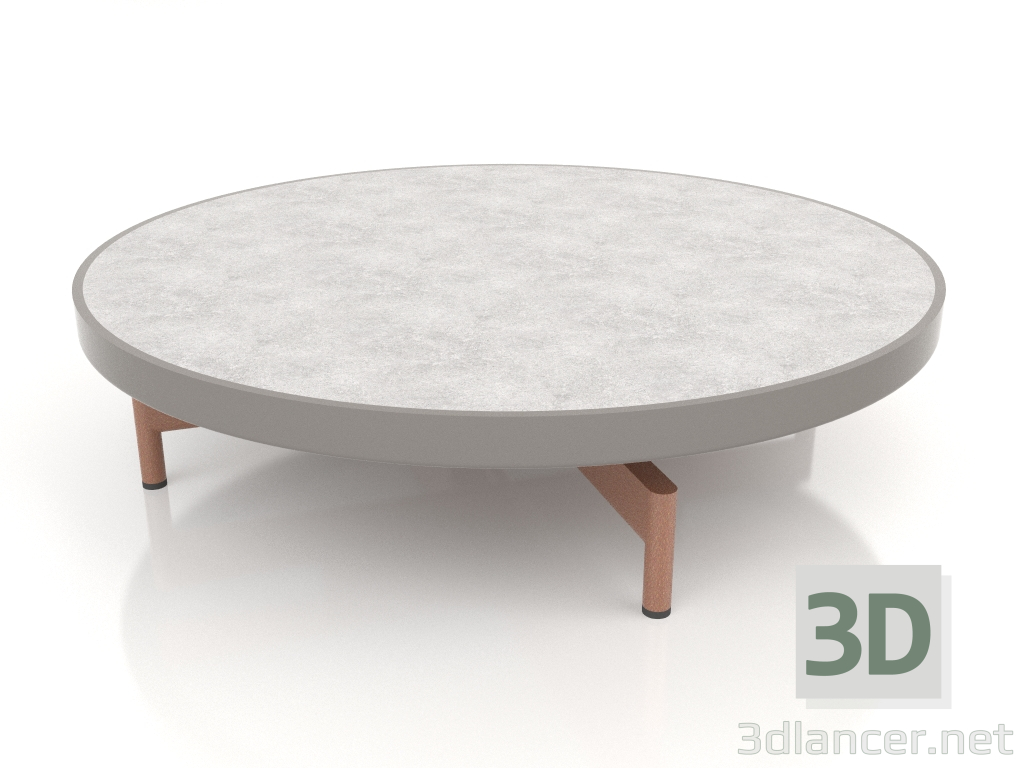 3d модель Стіл журнальний круглий Ø90x22 (Quartz grey, DEKTON Kreta) – превью