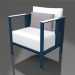 3d model Sillón club (gris azul) - vista previa