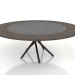 3d model Mesa de comedor Hector 140 (Extra Leaves Dark 140 - 200) - vista previa