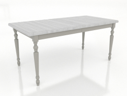 Dining table 1600x800 mm (folded, RAL 7044, white RAL 9010)