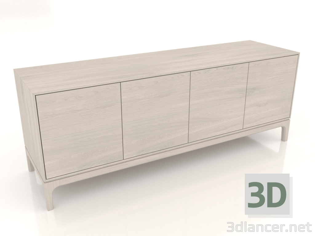 modèle 3D Meuble TV FARGO 1600x450x600 mm (chêne blanchi) - preview