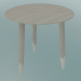 Modelo 3d Mesa decorativa Casco (SW1, Ø50cm, H 50cm, carvalho oleado branco) - preview