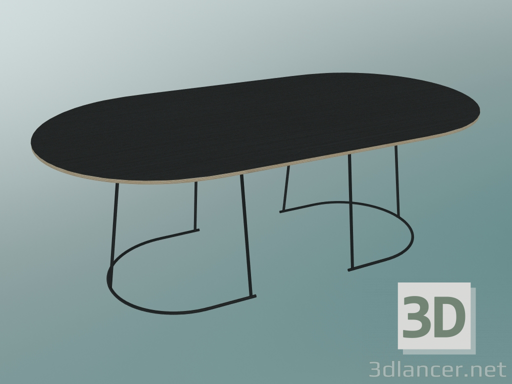 3d model Coffee table Airy (Large, Black) - preview