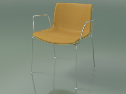 Chair 2040 (4 legs, with armrests, with front trim, polypropylene PO00415)