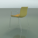 3d model Chair 2040 (4 legs, with armrests, with front trim, polypropylene PO00415) - preview