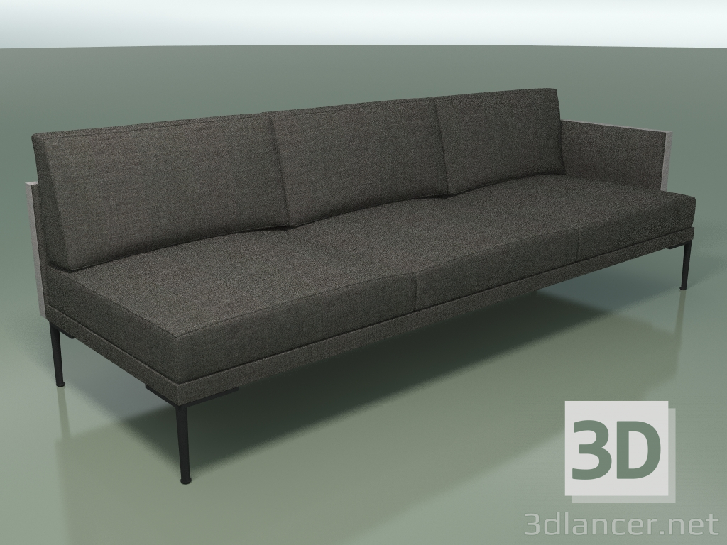 modello 3D Modulo terminale 5249 (bracciolo sinistro, imbottitura bicolore) - anteprima