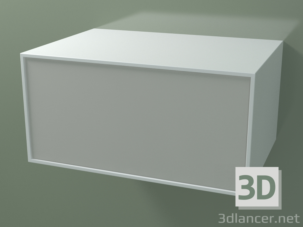 3D Modell Box (8AU®01, Glacier White C01, HPL P02, L 72, P 50, H 36 cm) - Vorschau