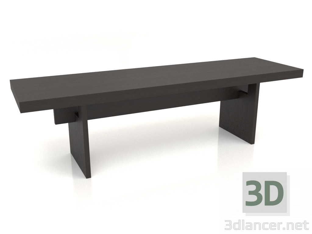 modello 3D Panca VK 13 (1600x450x450, legno marrone scuro) - anteprima