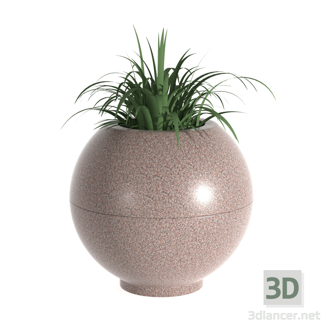 modèle 3D de Pot de fleurs Boule 2 acheter - rendu