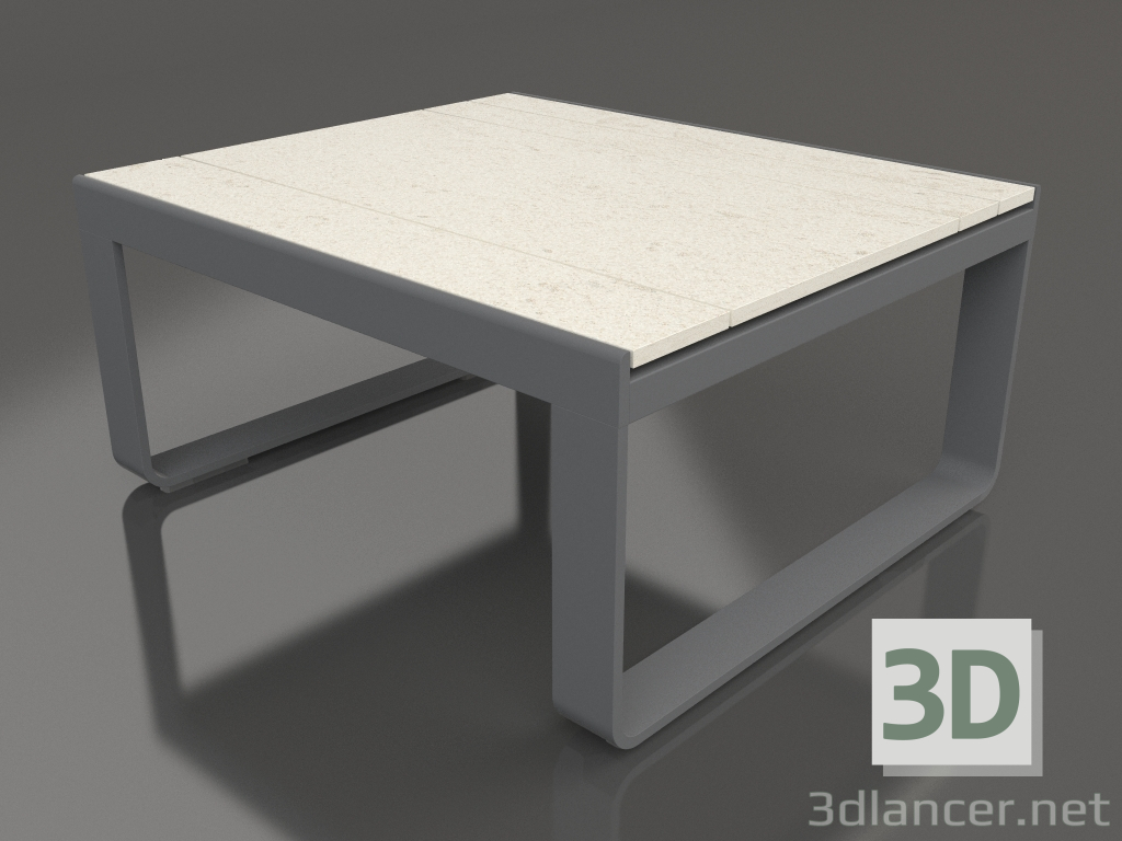 3d model Club table 80 (DEKTON Danae, Anthracite) - preview