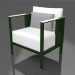 3d model Sillón club (verde botella) - vista previa