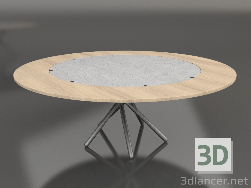 3d model Mesa de comedor Hector 140 (Extra Leaves Light 140 - 200) - vista previa