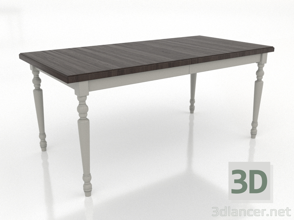 modello 3D Tavolo da pranzo 1600x800 mm (piegato, RAL 7044, frassino noce) - anteprima modello 3D Tavolo da pranzo 1600x800 mm (piegato, RAL 7044, frassino noce) - anteprima