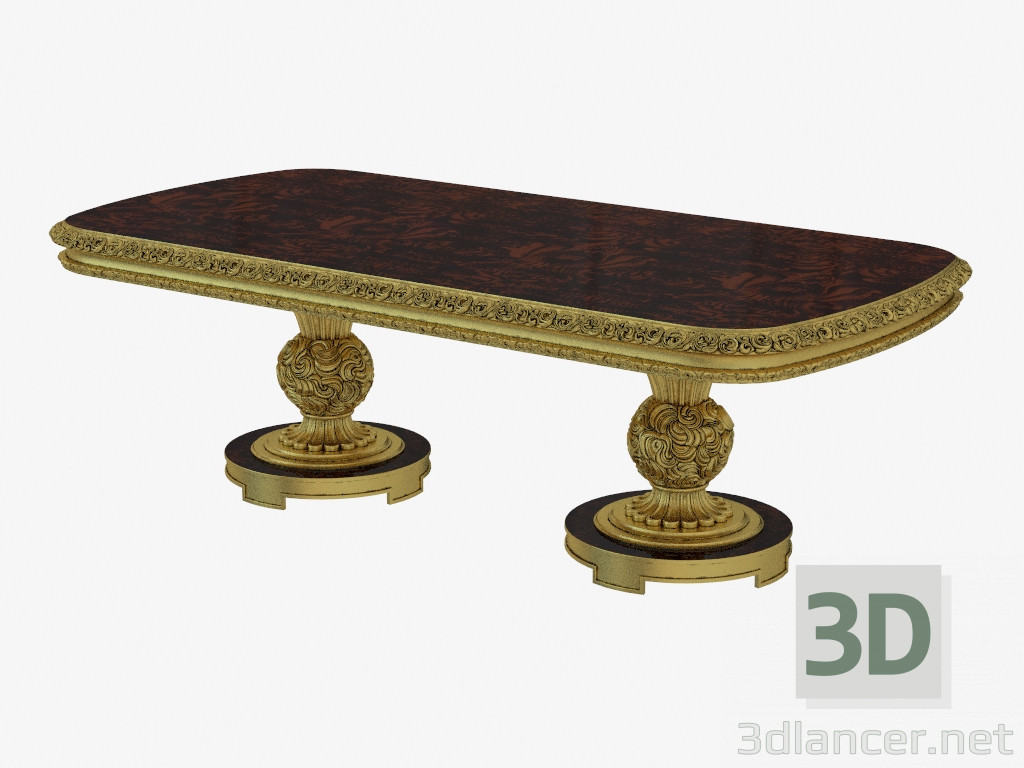 3d model Mesa de comedor en estilo clásico 406 - vista previa