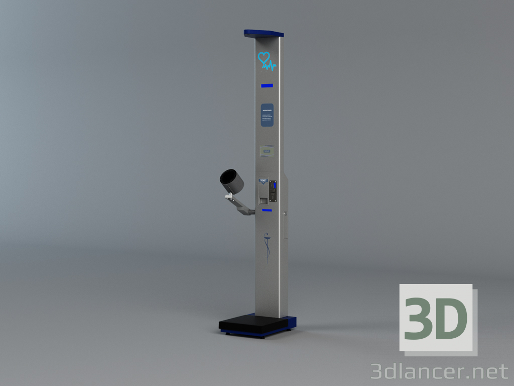 3D Modell Apotheken-Multifunktionswaage. Marke: EGARA - Vorschau