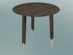सजावटी तालिका खुर (SW1, Ø50cm, H 50cm, स्मोक्ड तेलयुक्त ओक)