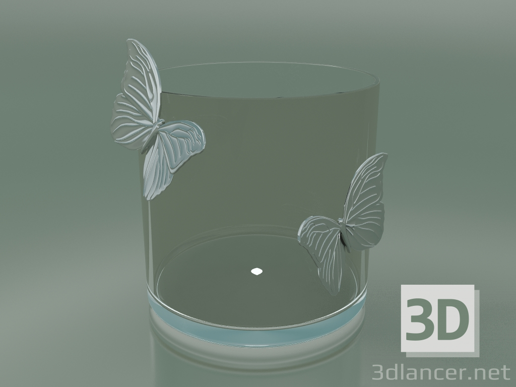 3d model Vase Illusion Butterfly (H 30cm, D 30cm) - preview