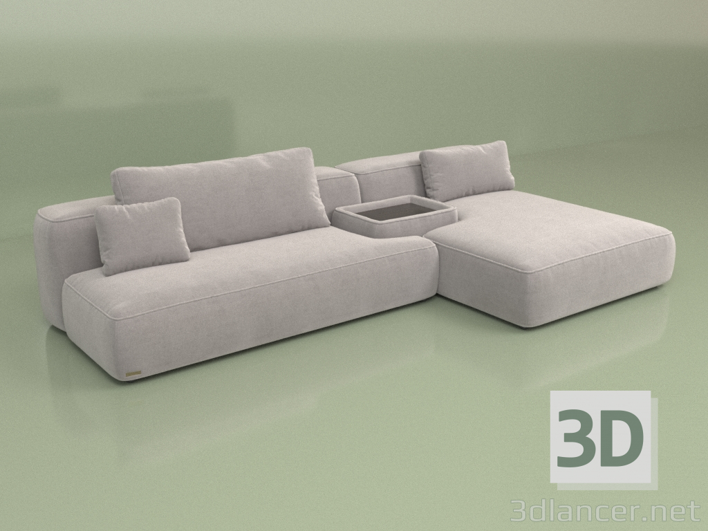 3d model Sofá Thassos (Conjunto 01) - vista previa