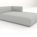 3d model Chaise longue (L) 103x195 with an armrest on the right - preview