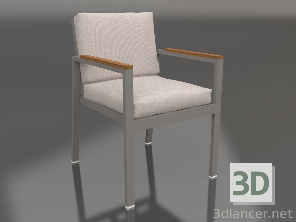 modèle 3D Chaise de salle à manger (gris quartz) - preview