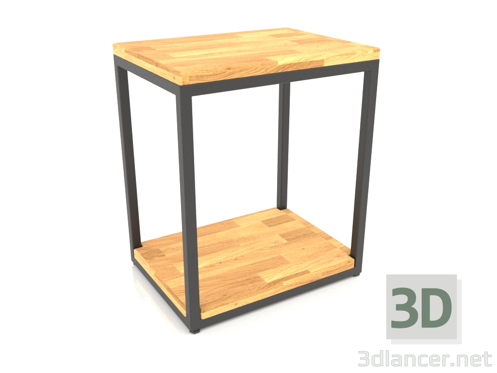 modèle 3D Table basse rectangulaire à deux niveaux (WOOD FLOOR, 40X30X44) - preview