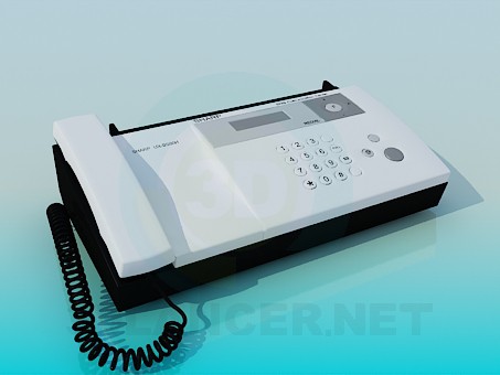 3d model Sharp Fax - preview