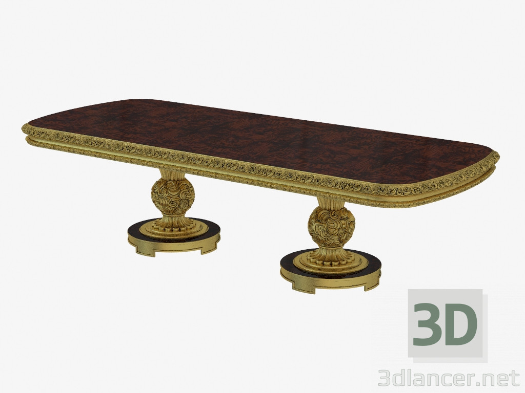 3d model Mesa de comedor en estilo clásico 406A - vista previa