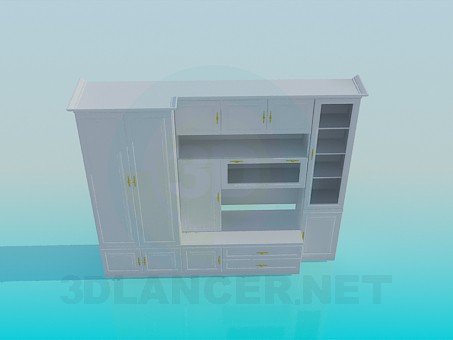 3d model Gabinete - vista previa