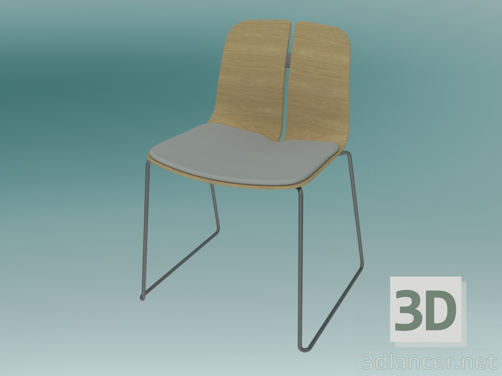 modello 3D Sedia impilabile LINK (S124Р) - anteprima