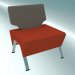 modèle 3D Banquette simple avec dossier haut (12) - preview