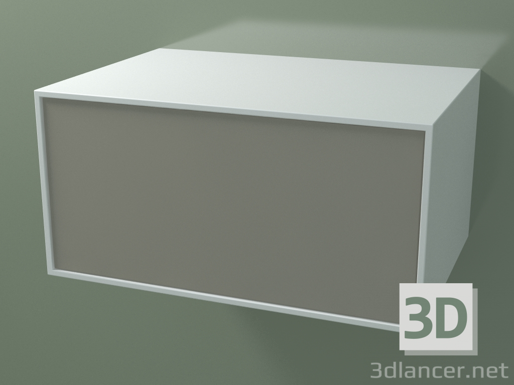 3d model Caja (8AUСВВ01, Glacier White C01, HPL P04, L 72, P 50, H 36 cm) - vista previa