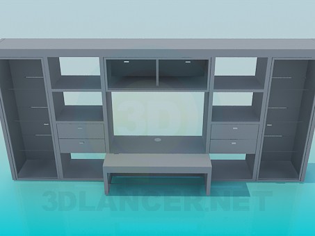 modèle 3D Stkenka-armoire Bureau - preview