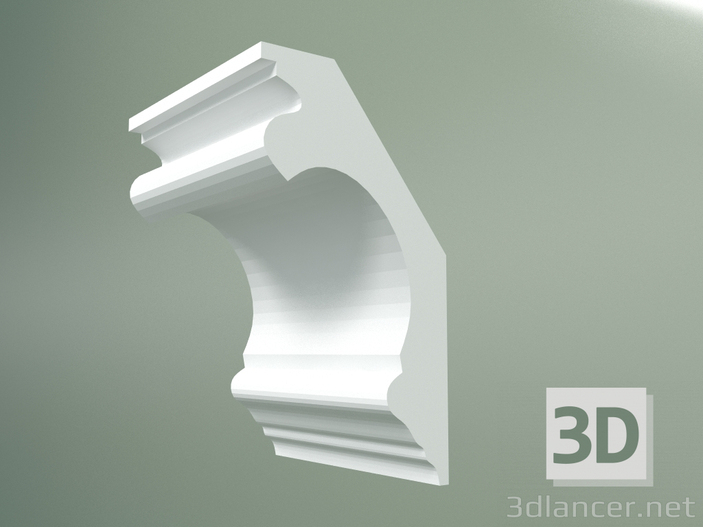 modèle 3D Corniche en plâtre (socle de plafond) KT137 - preview