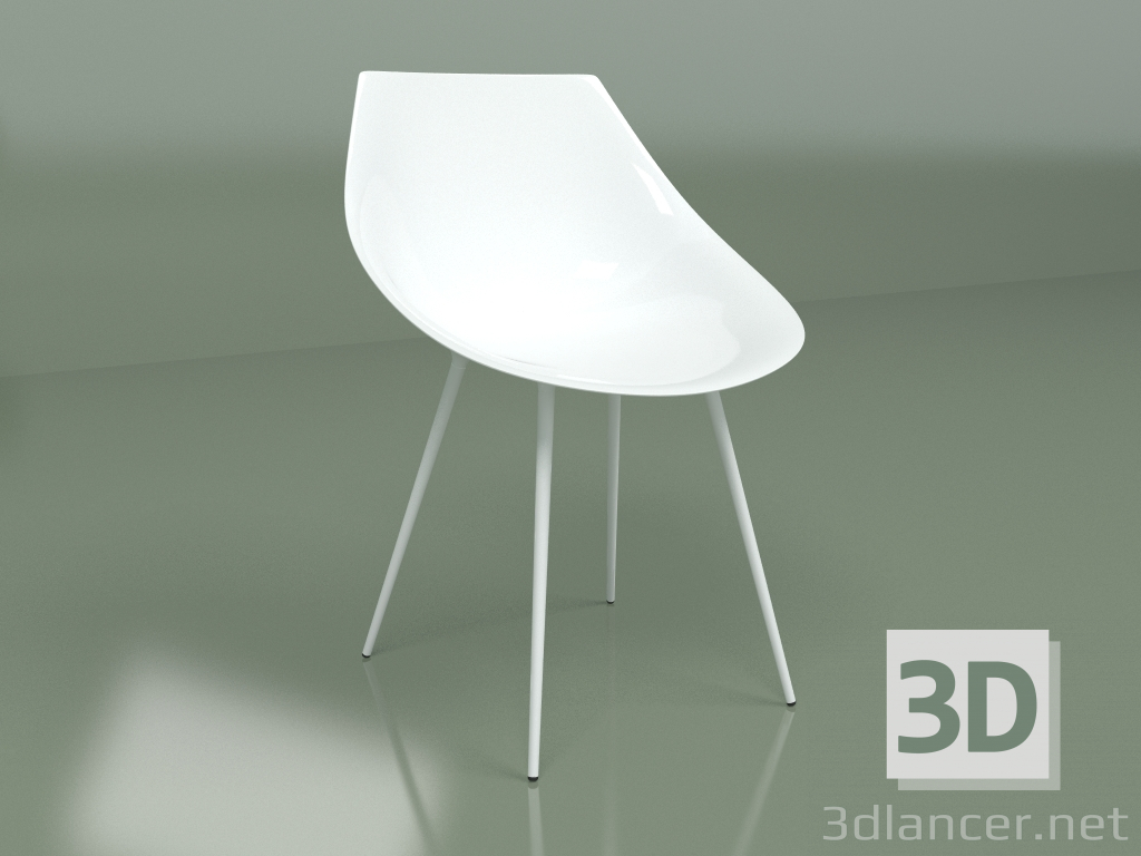 modello 3D Sedia Lago (bianco) - anteprima