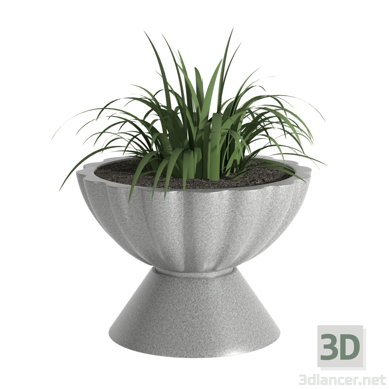 modèle 3D de Pot de fleurs Enna acheter - rendu