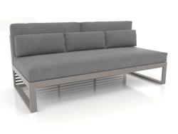 Modulares Sofa, Abschnitt 4, hohe Rückenlehne (Quarzgrau)