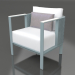 3d model Club chair (Blue gray) - preview