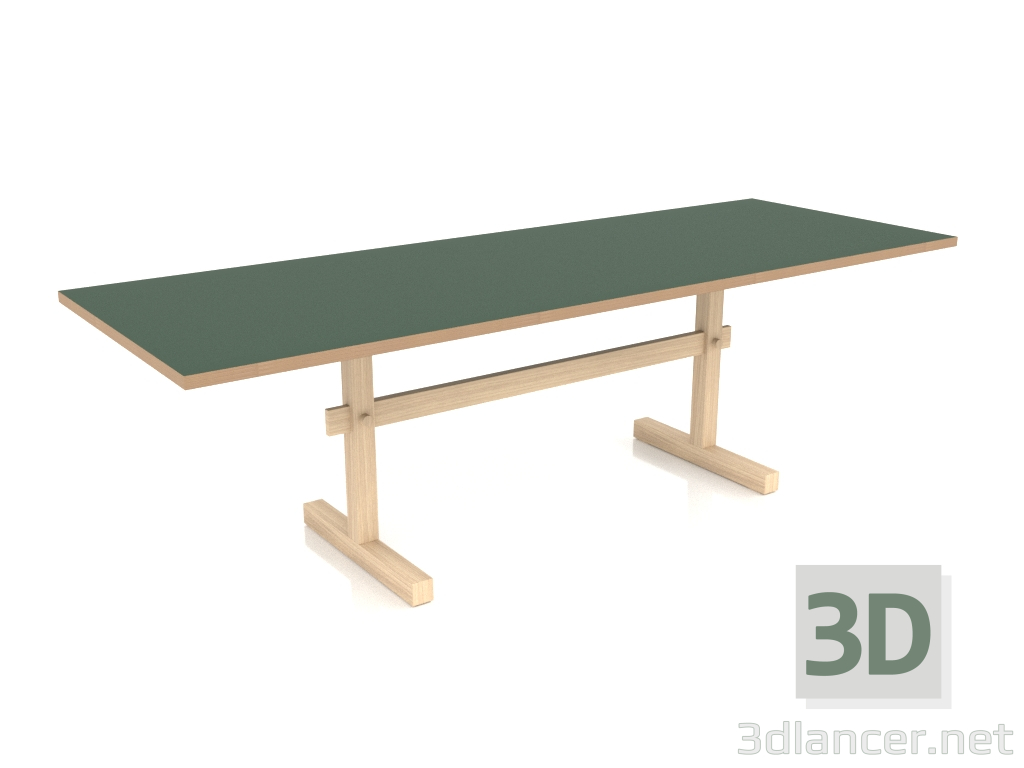 3d model Mesa de comedor Gaspard 240 (Verde Linóleo) - vista previa